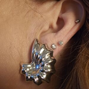 Taxco Sterling Silver Clip Earrings